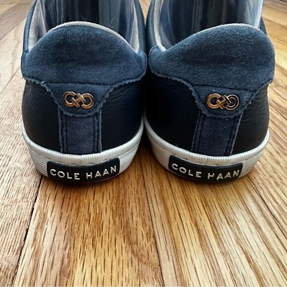 Cole Haan Mindi Navy Blue Leather Sneaker Low Top Lace Up Women’s Sz 9 - Picture 5 of 11